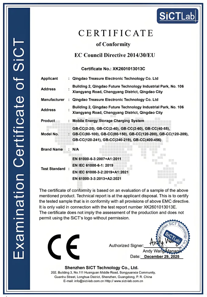 Wayboco certificate 1