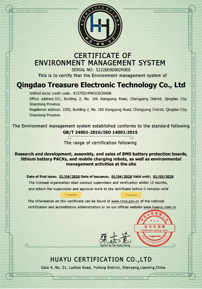 Wayboco certificate 9